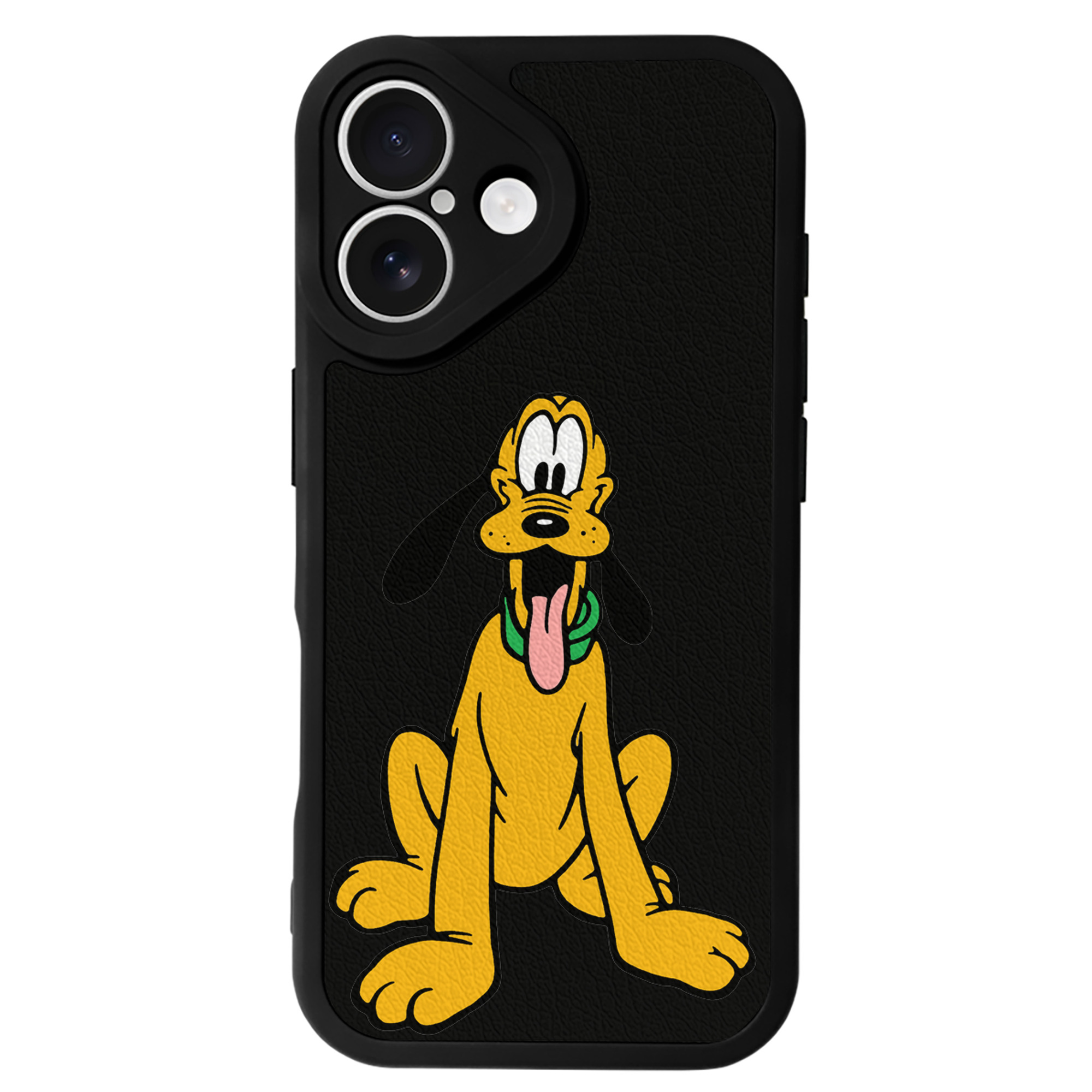 （画像用） ミッキーマウス Mickey Mouse 【iPhone 16シリーズ対応】シリコンスマホケース（レザー調） 材質：シリコン
